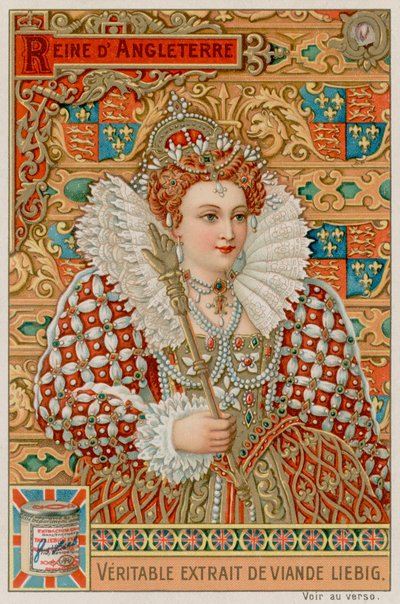 The Queen of England by European School